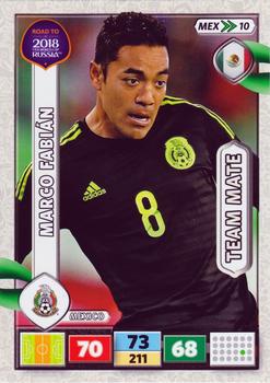 2017 Panini Adrenalyn XL Road to 2018 World Cup #MEX10 Marco Fabian Front