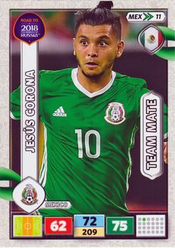 2017 Panini Adrenalyn XL Road to 2018 World Cup #MEX11 Jesus Corona Front