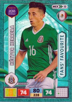 2017 Panini Adrenalyn XL Road to 2018 World Cup #MEX13 Hector Herrera Front