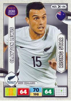 2017 Panini Adrenalyn XL Road to 2018 World Cup #NZL06 Clayton Lewis Front