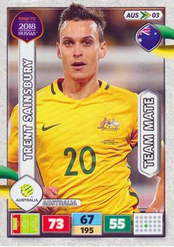 2017 Panini Adrenalyn XL Road to 2018 World Cup #AUS03 Trent Sainsbury Front