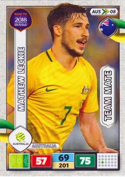 2017 Panini Adrenalyn XL Road to 2018 World Cup #AUS08 Mathew Leckie Front