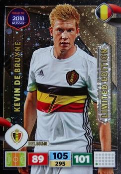 2017 Panini Adrenalyn XL Road to 2018 World Cup - Limited Editions #NNO Kevin De Bruyne Front