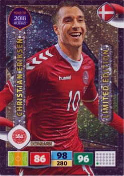 2017 Panini Adrenalyn XL Road to 2018 World Cup - Limited Editions #NNO Christian Eriksen Front