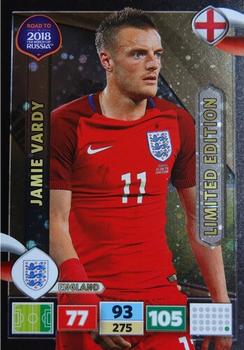2017 Panini Adrenalyn XL Road to 2018 World Cup - Limited Editions #NNO Jamie Vardy Front