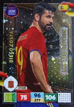 2017 Panini Adrenalyn XL Road to 2018 World Cup - Limited Editions #NNO Diego Costa Front