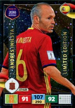 2017 Panini Adrenalyn XL Road to 2018 World Cup - Limited Editions #NNO Andres Iniesta Front