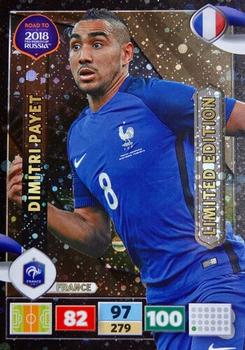 2017 Panini Adrenalyn XL Road to 2018 World Cup - Limited Editions #NNO Dimitri Payet Front