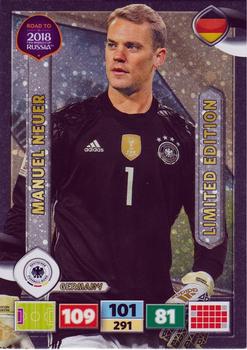 2017 Panini Adrenalyn XL Road to 2018 World Cup - Limited Editions #NNO Manuel Neuer Front