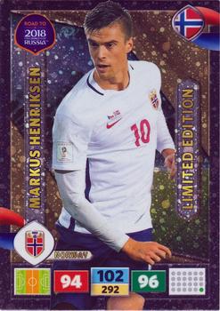 2017 Panini Adrenalyn XL Road to 2018 World Cup - Limited Editions #NNO Markus Henriksen Front