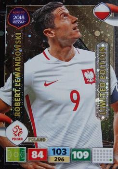 2017 Panini Adrenalyn XL Road to 2018 World Cup - Limited Editions #NNO Robert Lewandowski Front