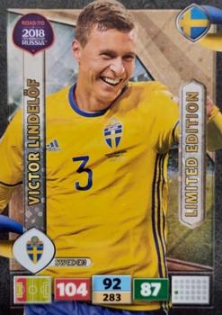 2017 Panini Adrenalyn XL Road to 2018 World Cup - Limited Editions #NNO Victor Lindelof Front