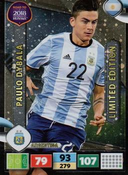 2017 Panini Adrenalyn XL Road to 2018 World Cup - Limited Editions #NNO Paulo Dybala Front