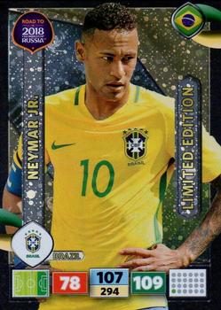 2017 Panini Adrenalyn XL Road to 2018 World Cup - Limited Editions #NNO Neymar Jr. Front