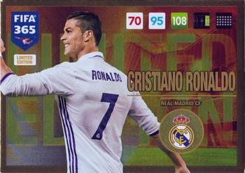 2016-17 Panini Adrenalyn XL FIFA 365 Update Edition - Limited Edition #NNO Cristiano Ronaldo Front