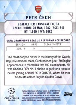 2017 Topps UEFA Champions League Showcase - Gold #1 Petr Cech Back