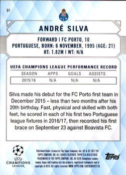 2017 Topps UEFA Champions League Showcase - Gold #81 André Silva Back