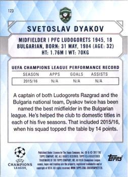2017 Topps UEFA Champions League Showcase - Gold #123 Svetoslav Dyakov Back