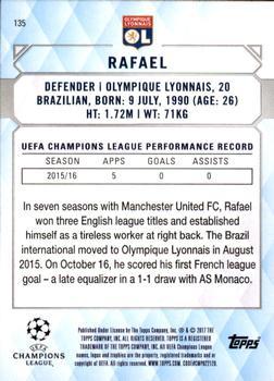 2017 Topps UEFA Champions League Showcase - Gold #135 Rafael Back