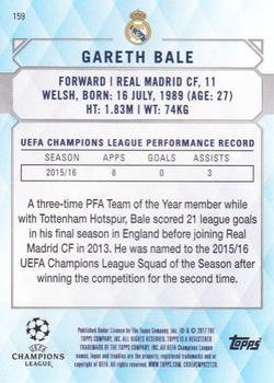 2017 Topps UEFA Champions League Showcase - Gold #159 Gareth Bale Back