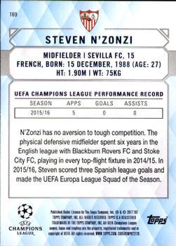 2017 Topps UEFA Champions League Showcase - Gold #169 Steven N'Zonzi Back