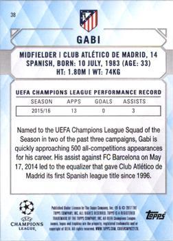 2017 Topps UEFA Champions League Showcase - Red #38 Gabi Back