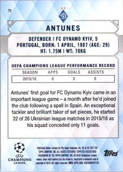 2017 Topps UEFA Champions League Showcase - Red #79 Antunes Back