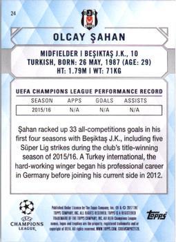 2017 Topps UEFA Champions League Showcase - Champions #24 Olcay Sahan Back