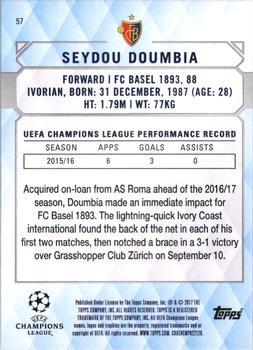 2017 Topps UEFA Champions League Showcase - Champions #57 Seydou Doumbia Back