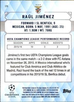 2017 Topps UEFA Champions League Showcase - Champions #175 Raúl Jiménez Back