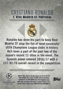 2017 Topps UEFA Champions League Showcase - Steadied Success #SS-9 Cristiano Ronaldo Back