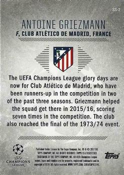 2017 Topps UEFA Champions League Showcase - Steadied Success Gold #SS-2 Antoine Griezmann Back