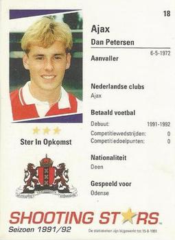 1991-92 Shooting Stars Dutch League #18 Dan Petersen Back