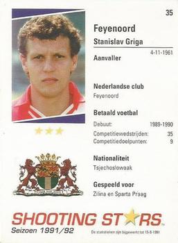 1991-92 Shooting Stars Dutch League #35 Stanislav Griga Back