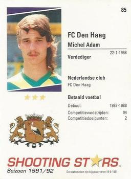 1991-92 Shooting Stars Dutch League #85 Michel Adam Back