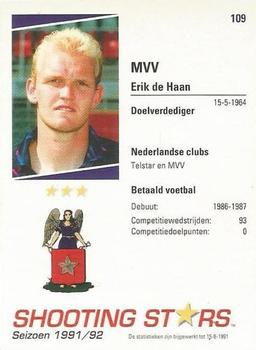 1991-92 Shooting Stars Dutch League #109 Erik de Haan Back