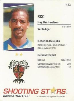 1991-92 Shooting Stars Dutch League #133 Ray Richardson Back