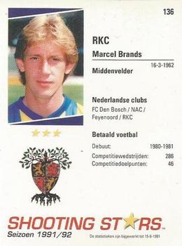 1991-92 Shooting Stars Dutch League #136 Marcel Brands Back
