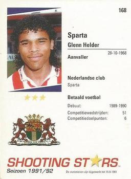 1991-92 Shooting Stars Dutch League #168 Glenn Helder Back