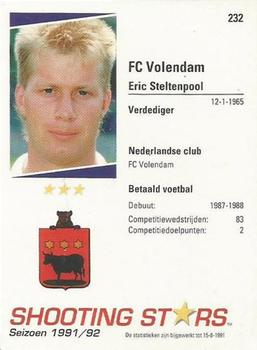 1991-92 Shooting Stars Dutch League #232 Eric Steltenpool Back