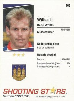 1991-92 Shooting Stars Dutch League #266 Rene Wolffs Back