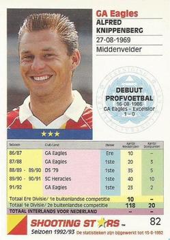 1992-93 Shooting Stars Dutch League #82 Alfred Knippenberg Back