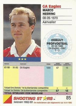 1992-93 Shooting Stars Dutch League #85 Marco Heering Back
