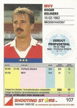 1992-93 Shooting Stars Dutch League #107 Roger Reijners Back