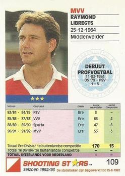 1992-93 Shooting Stars Dutch League #109 Raymond Libregts Back