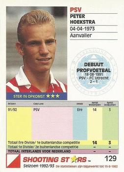1992-93 Shooting Stars Dutch League #129 Peter Hoekstra Back