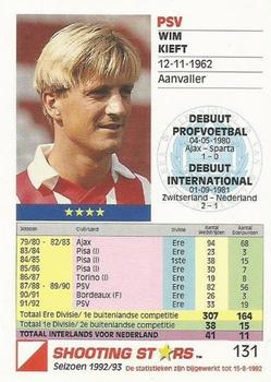 1992-93 Shooting Stars Dutch League #131 Wim Kieft Back
