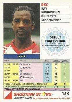1992-93 Shooting Stars Dutch League #138 Ray Richardson Back