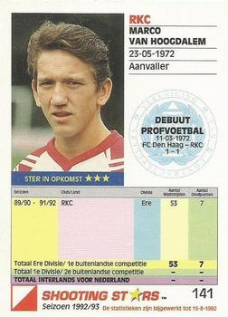 1992-93 Shooting Stars Dutch League #141 Marco van Hoogdalem Back