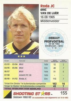 1992-93 Shooting Stars Dutch League #155 Eric van der Luer Back